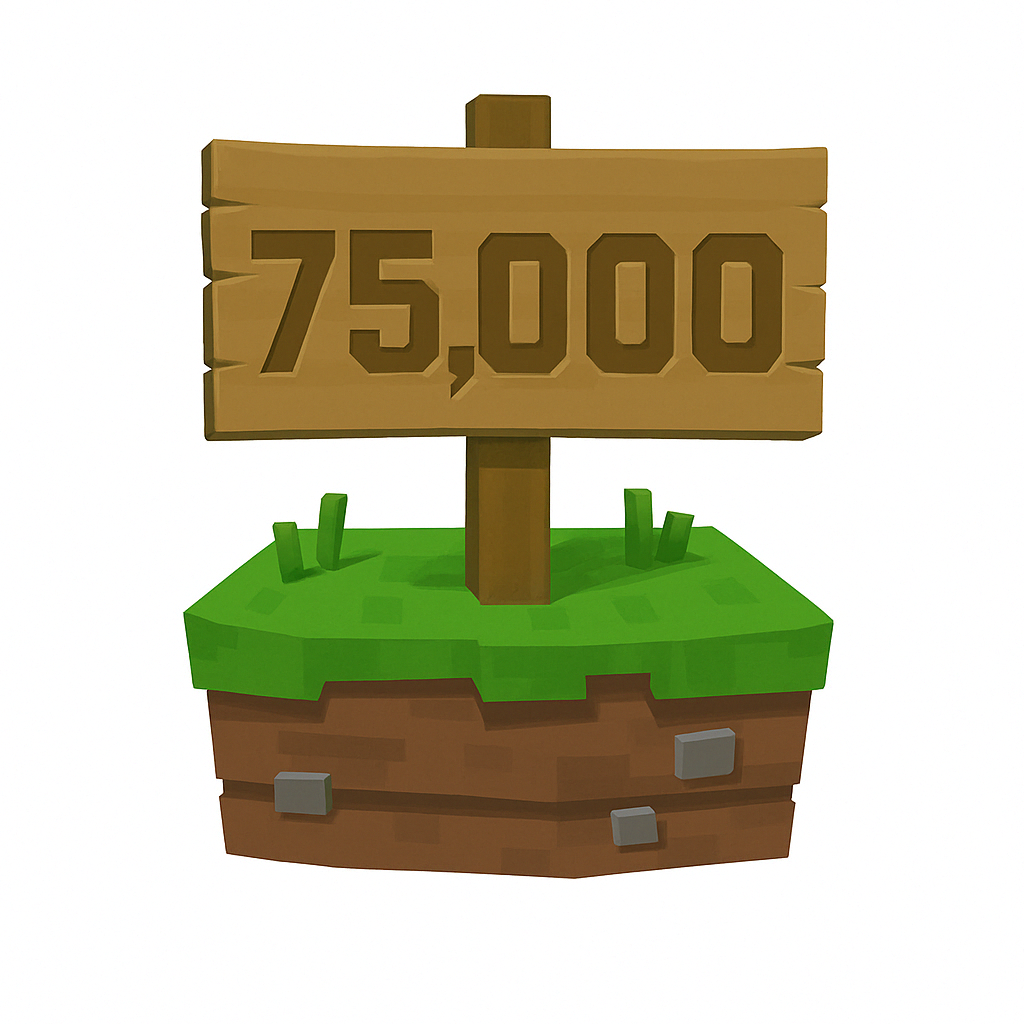 75,000 Claimblocks