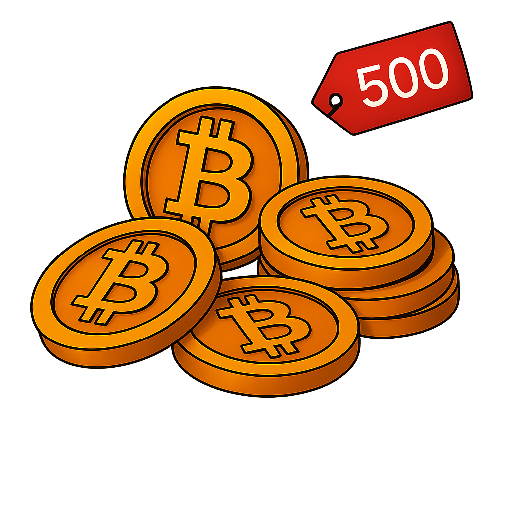 500 Coins