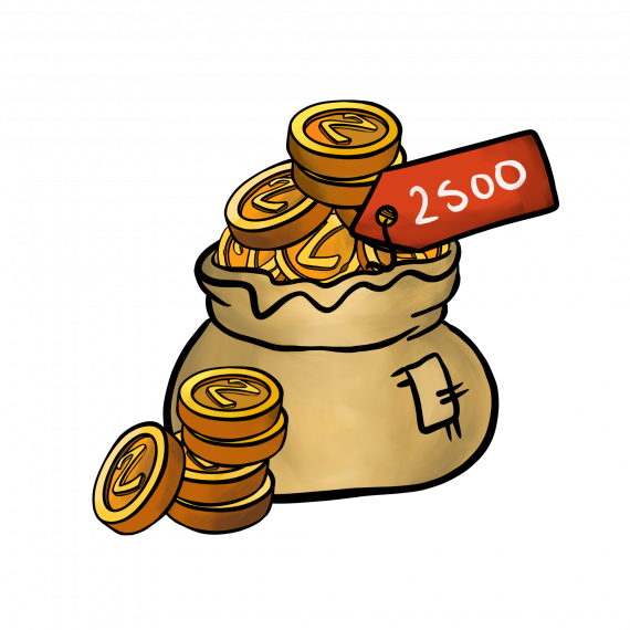 2500 Coins